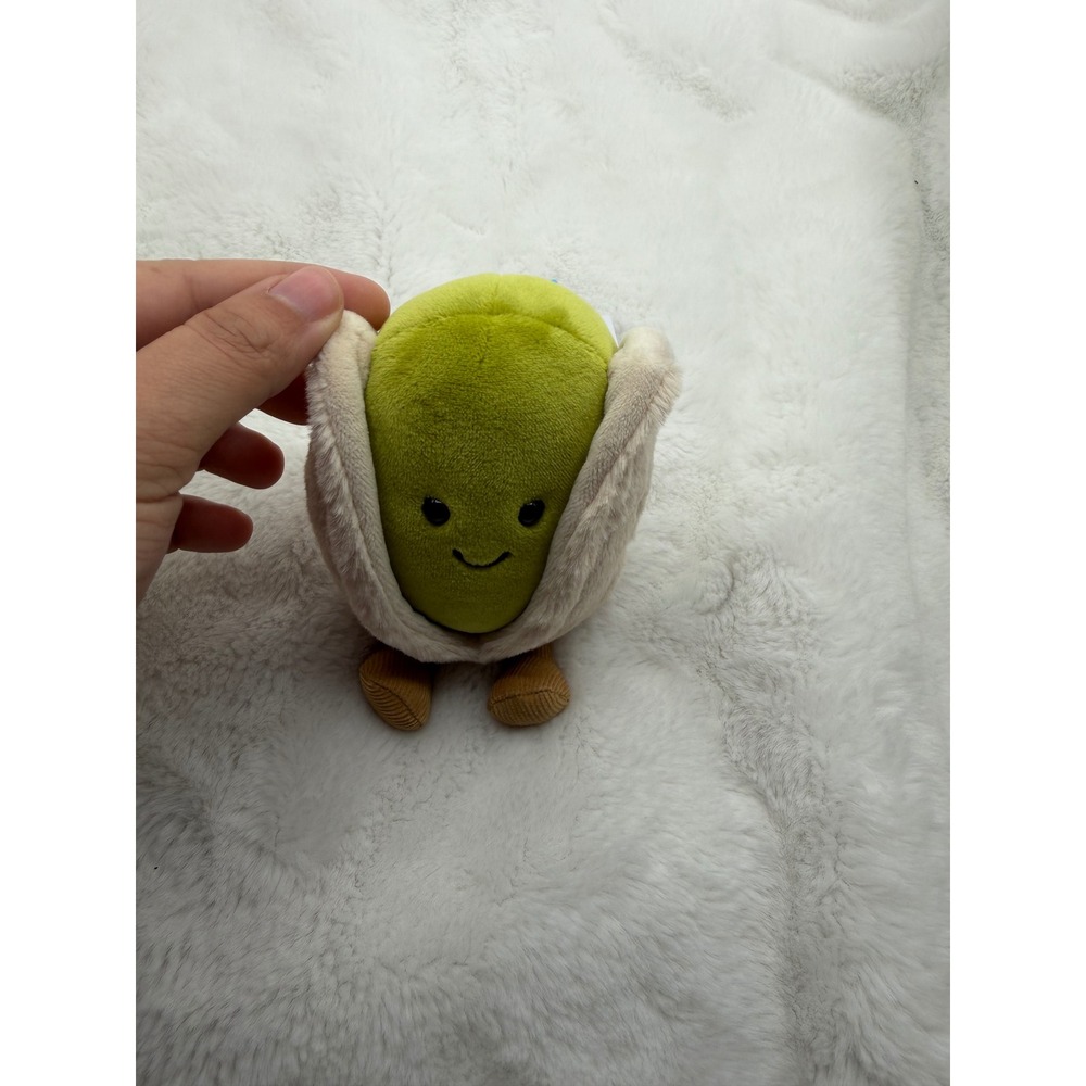 Jellycat Amuseables Horatio Pistachio Plush A6PST Green Beige Stuffed Nut NWT